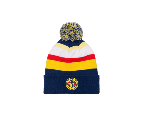 Club America Striped Knit Beanie