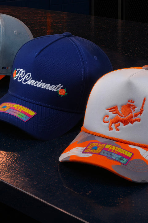 Official licensed FC Cincinnati headwear by Fan Ink.