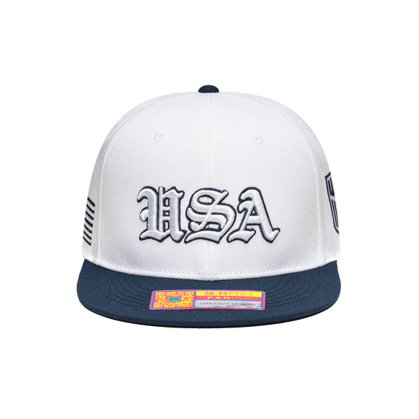 US Soccer Ol English Home Snapback Hat