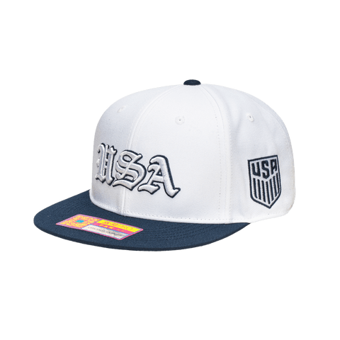 US Soccer Ol English Home Snapback Hat