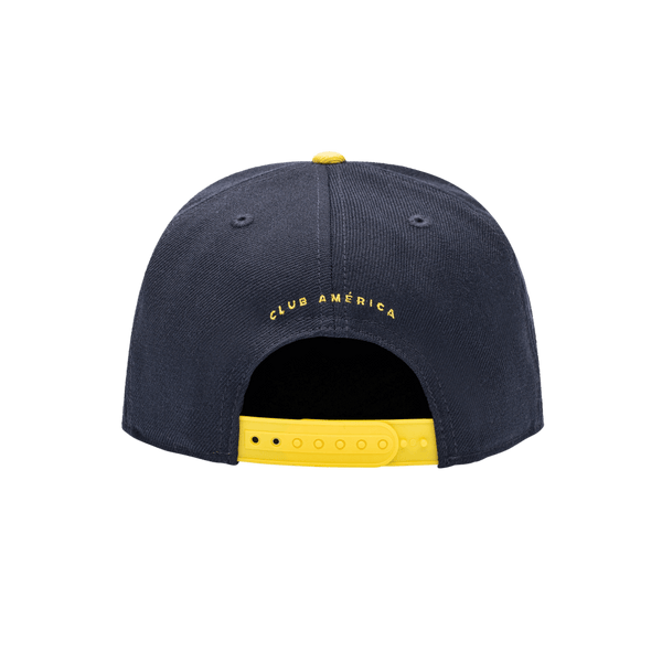 Club America Mix Snapback with high crown, flat peak brim, and snapback closure, in Navy