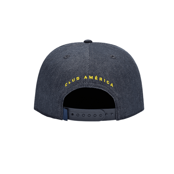 Club America 541 Snapback with high crown, flat peak brim, and snapback closure, in Navy