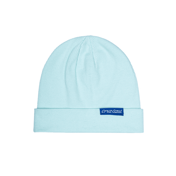 Cruz Azul 3000 ribbed beanie with team branded woven label on cuff, in Teal.