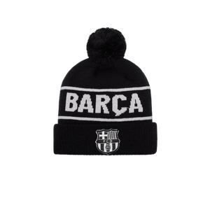 Black FC Barcelona Hit Beanie