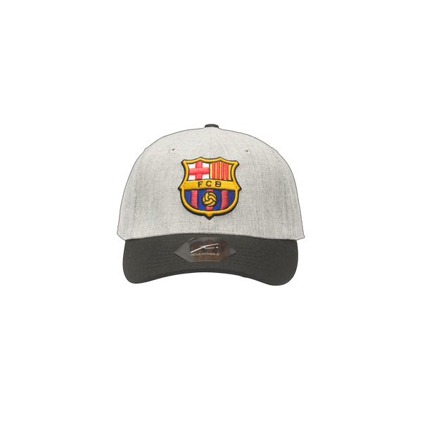 Grey FC Barcelona Post Game Adjustable with black bill