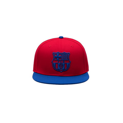 Red FC Barcelona Retro Capsule Snapback Hat