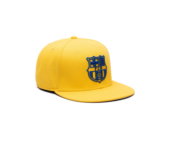 View of right side of FC Barcelona Retro Capsule Snapback Hat